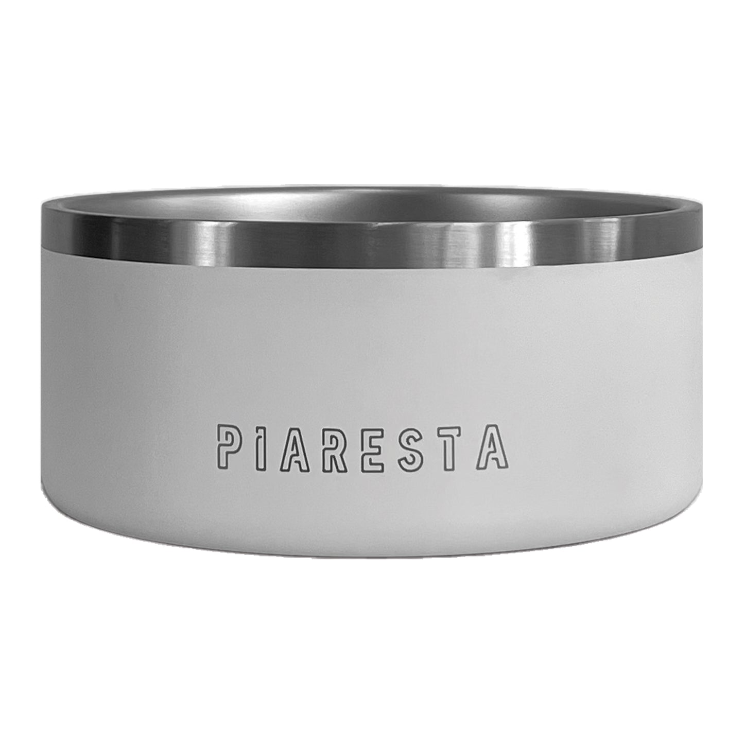 White Stainless Steel Pet Bowl